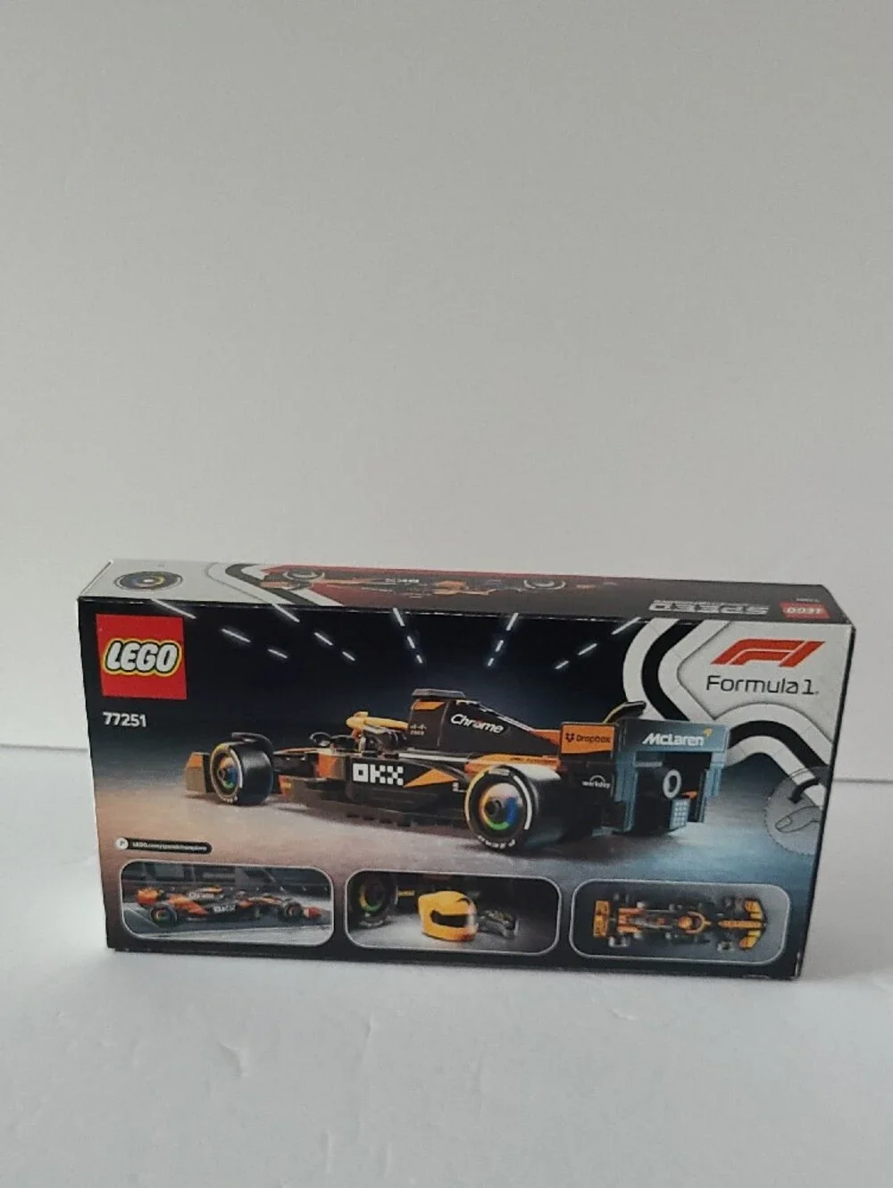 LEGO Speed Champions – McLaren Race Car (Black + Orange) – NEW – #77251